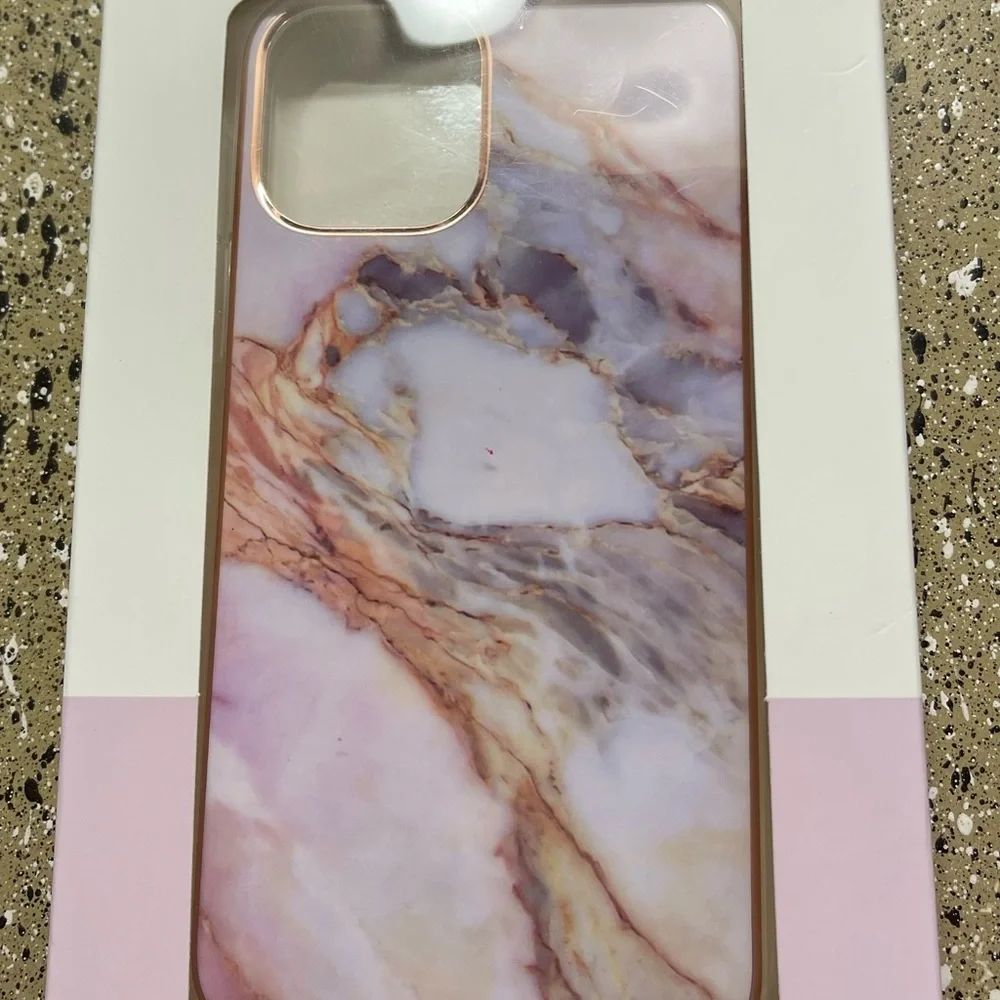 Forever 21 iPhone 12/12 Pro Phone Case Pink, Rose Gold & Multicolored Theme